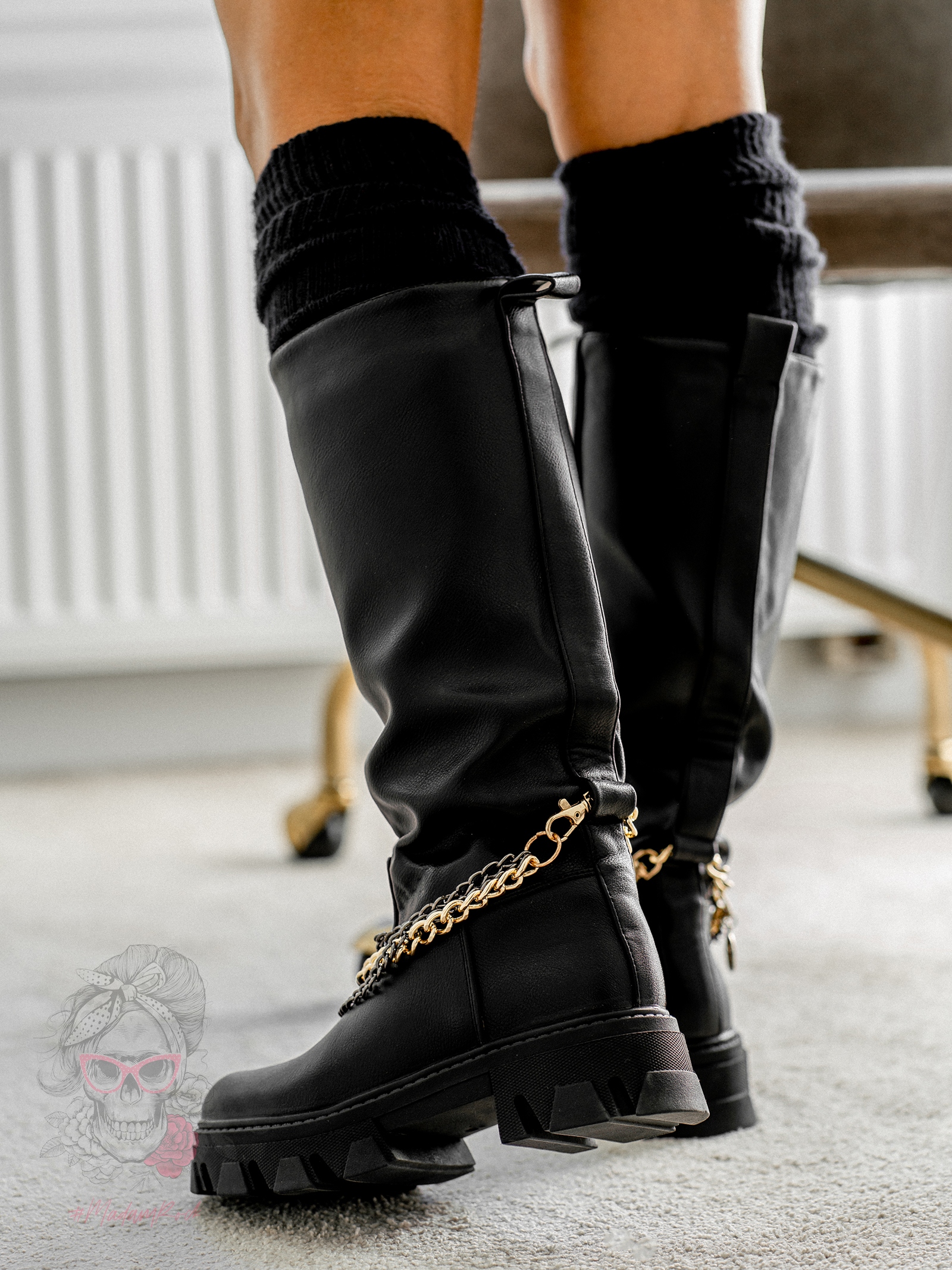 Kozaki ocieplane Madam Univers czarne Kozaki ocieplane Madam Univers czarne