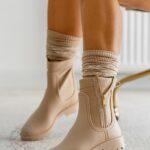 Kalosze botki Rock Umberllo beżowe