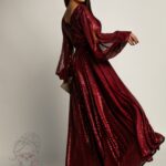 Sukienka wieczorowa NB Etre bordowa