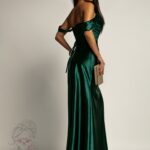 Sukienka wieczorowa NB Satoe butelkowa zieleń