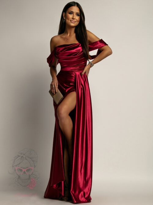 Sukienka wieczorowa NB Satoe bordowa