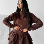 Spódniczka wysmuklająca LANTES OLAVOGA brązowa