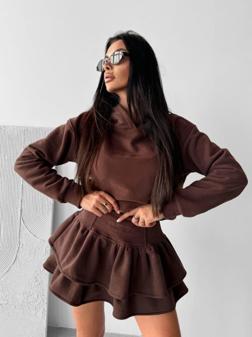 Spódniczka wysmuklająca LANTES OLAVOGA brązowa