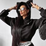 Legginsy elastyczne z logowaną gumą PATIA OLAVOGA czarne