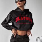 Komplet damski welurowy SAMETI OLAVOGA czarny