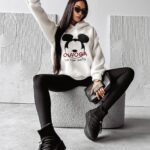 Bluza z baranka oversize MAUSI OLAVOGA ecru