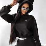 Bluza z kapturem bunny GATITO OLAVOGA czarna