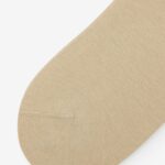 Skarpetki sportowe z kolorowym ściągaczem beżowe