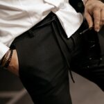 Spodnie męskie materiałowe Austin Ola Voga czarne