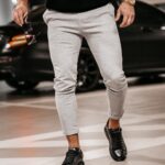 Spodnie męskie chinosy Zat Ola Voga szare