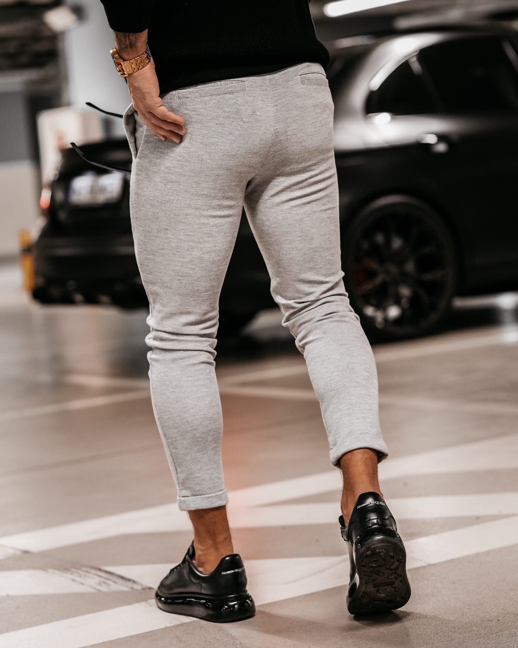 Spodnie męskie chinosy Zat Ola Voga szare