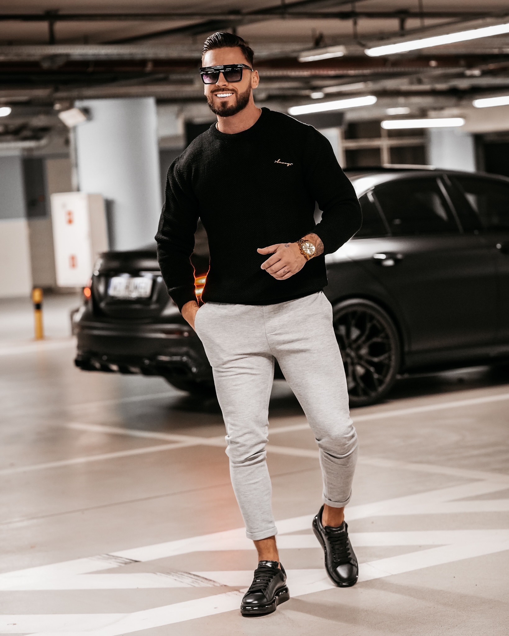 Spodnie męskie chinosy Zat Ola Voga szare