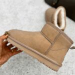 Śniegowce damskie płaskie CUSHY OLAVOGA beżowe