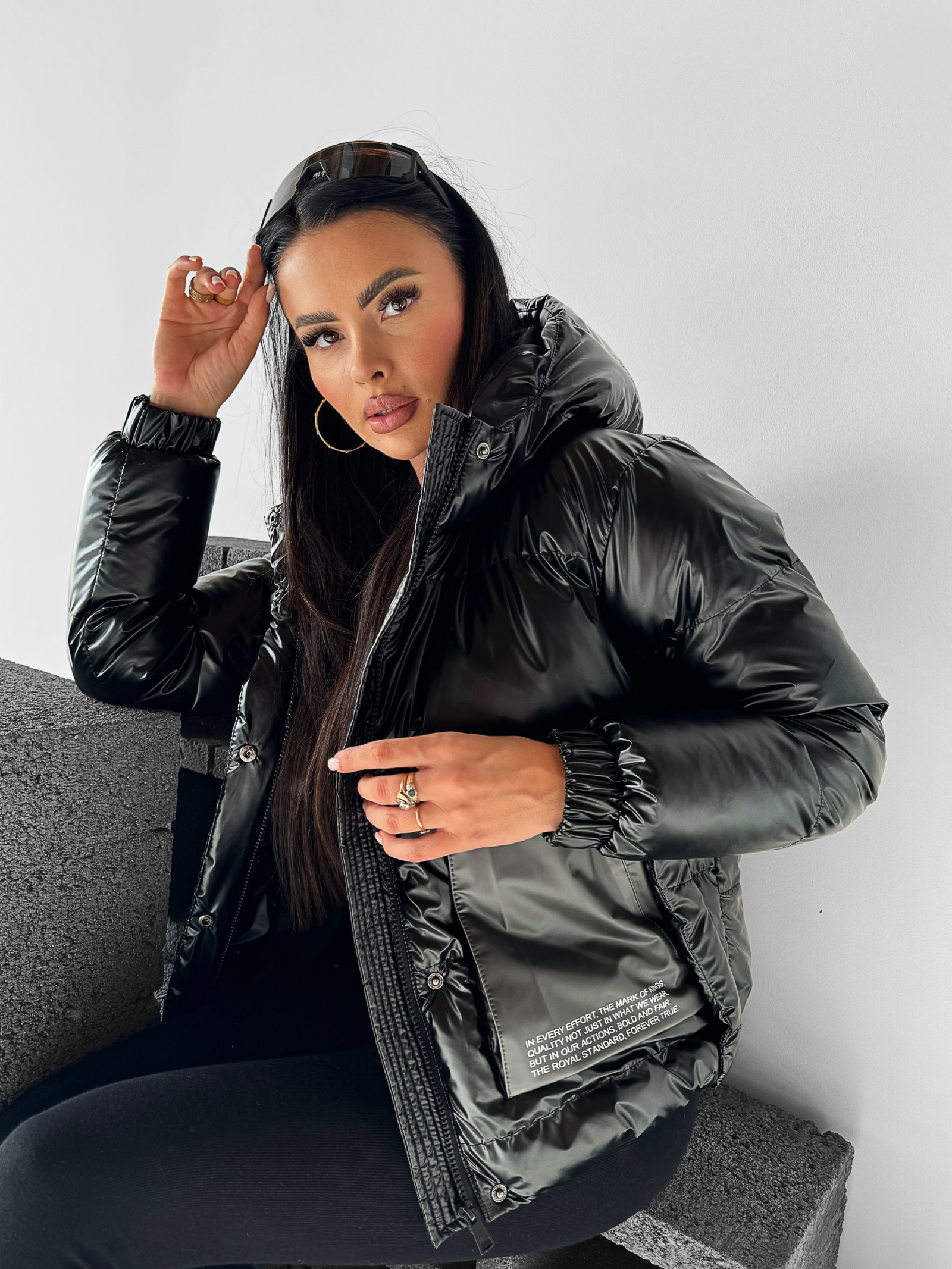 Kurtka damska bomber jacket FAIRBANKS OLAVOGA czarny