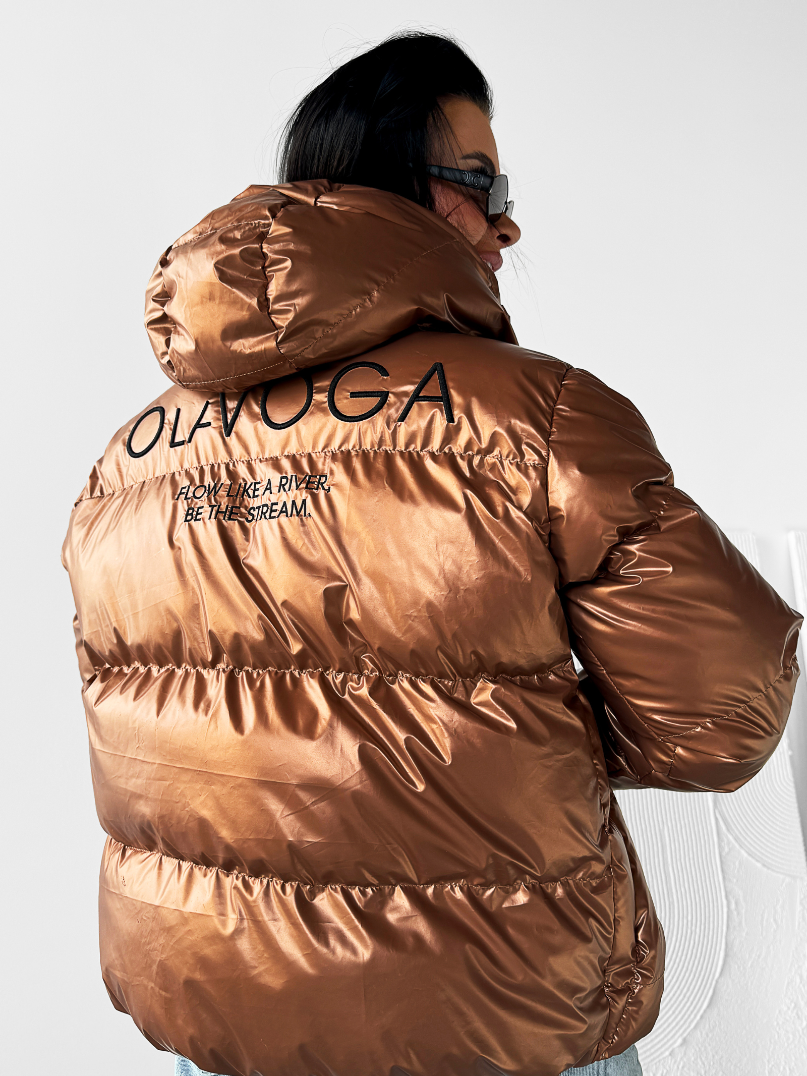 Kurtka damska bomber jacket FAIRBANKS OLAVOGA złota Kurtka damska bomber jacket FAIRBANKS OLAVOGA złota