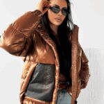 Kurtka damska bomber jacket FAIRBANKS OLAVOGA złota