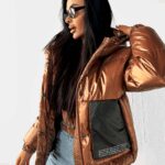 Kurtka damska bomber jacket FAIRBANKS OLAVOGA złota