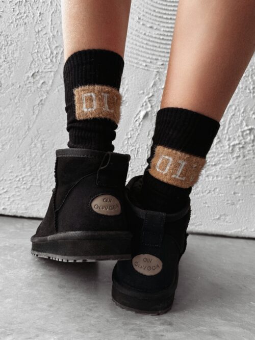 Skarpetki bawełniane FLIZZY OLAVOGA czarne