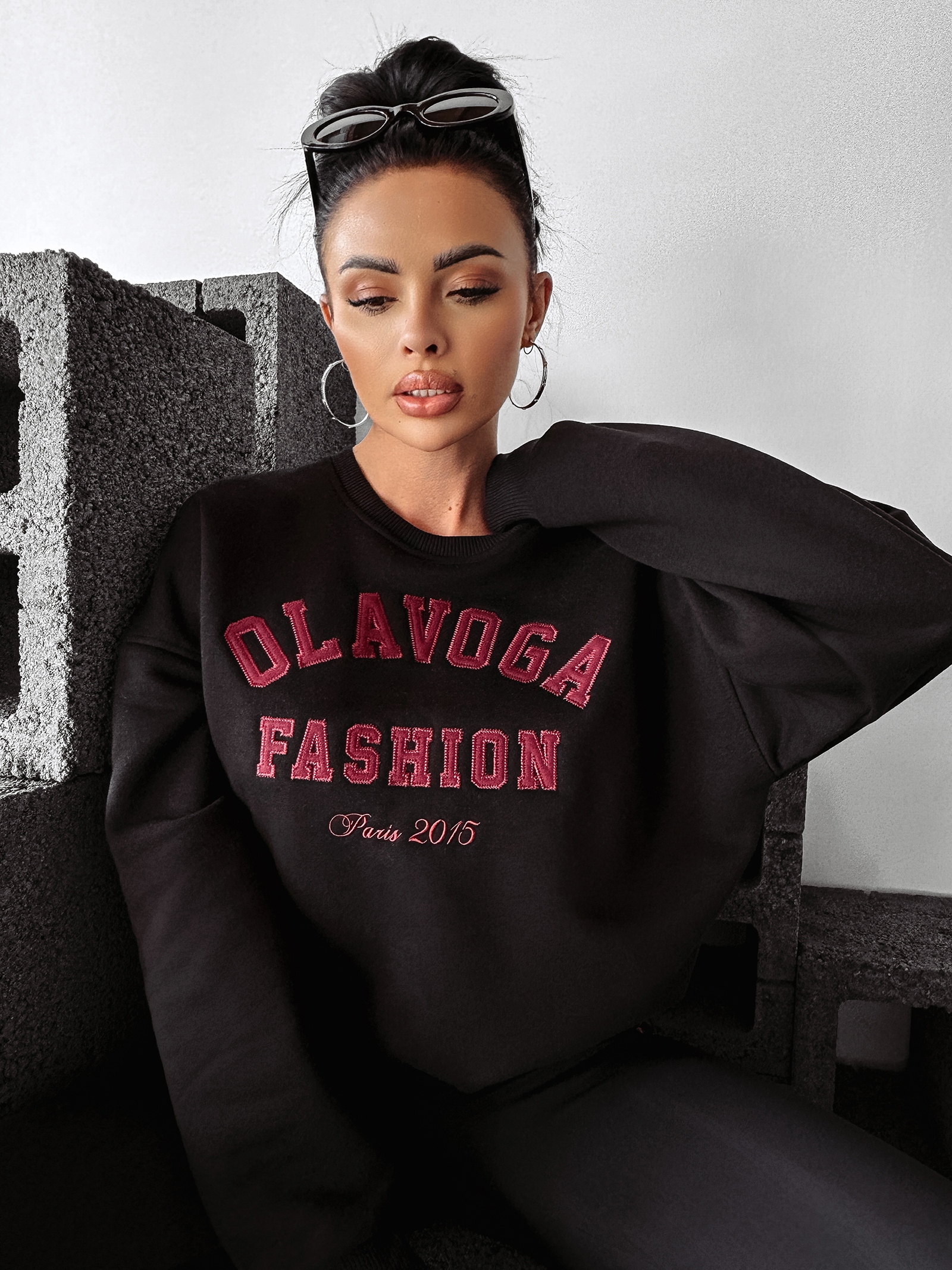 Bluza ocieplana MARIGOLD OLAVOGA czarna