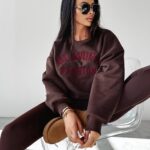 Bluza ocieplana MARIGOLD OLAVOGA brązowa