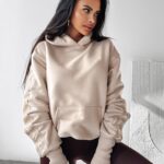 Bluza damska z kapturem CARRINE OLAVOGA beżowa