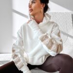 Bluza damska z kapturem CARRINE OLAVOGA ecru