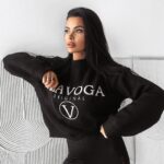 Sweter logowany STINE OLAVOGA czarny