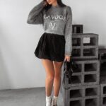 Sweter logowany STINE OLAVOGA szary