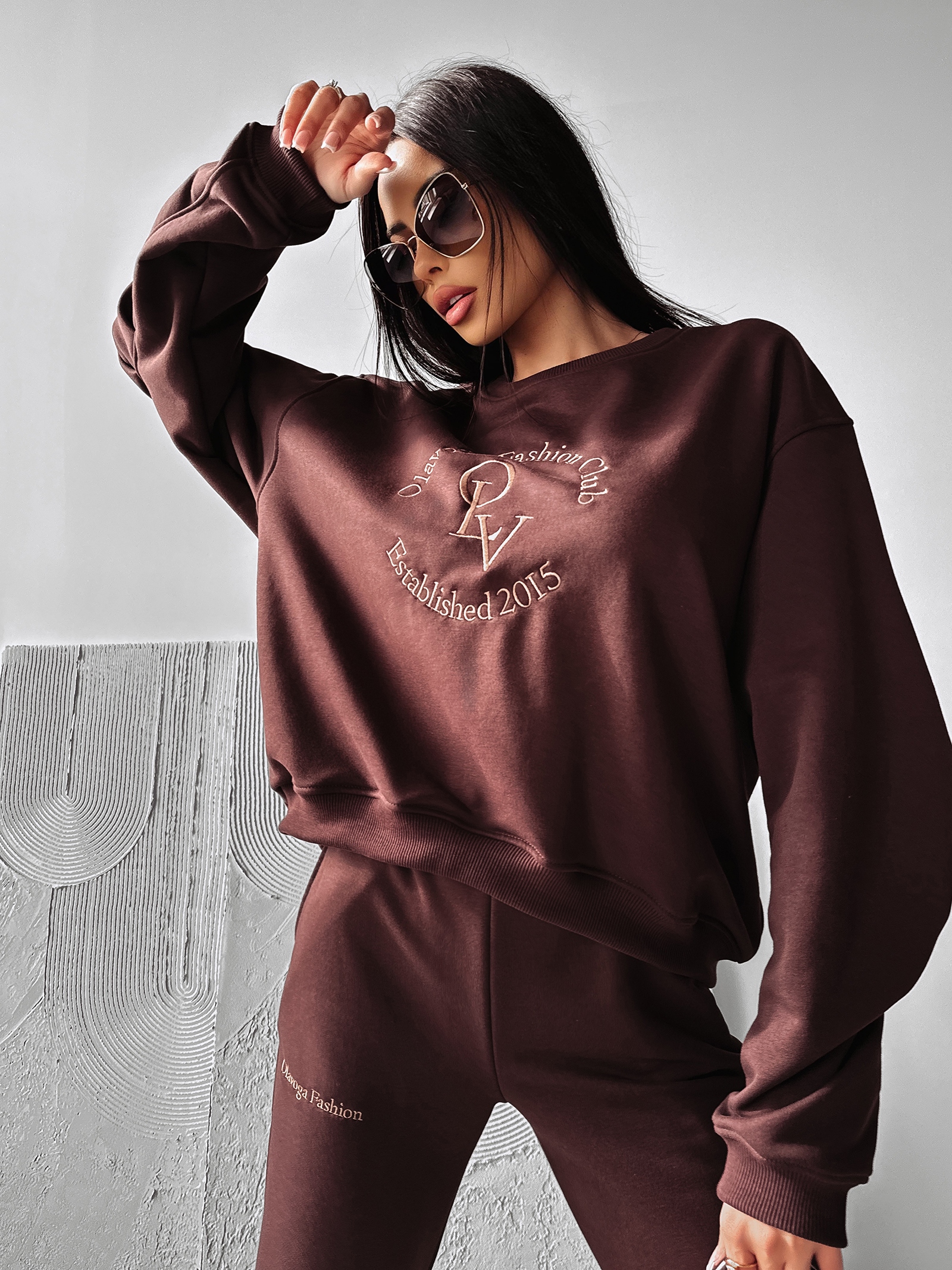 Dres damski DOWNTOWN OLAVOGA brązowy