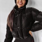 Kurtka pikowana CASCADA OLAVOGA czarna