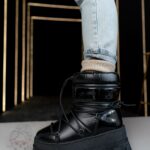 Śniegowce na grubej podeszwie Rock Mudores czarne