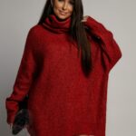 Sweter golf oversize Haat ceglany