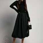 Sukienka midi bombka Marien czarna