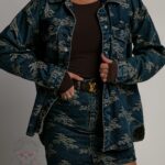 Koszula jeansowa premium Embre granatowa