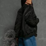 Kurtka bomberka oversize Field czarna