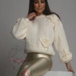 Legginsy metaliczna Powert złote