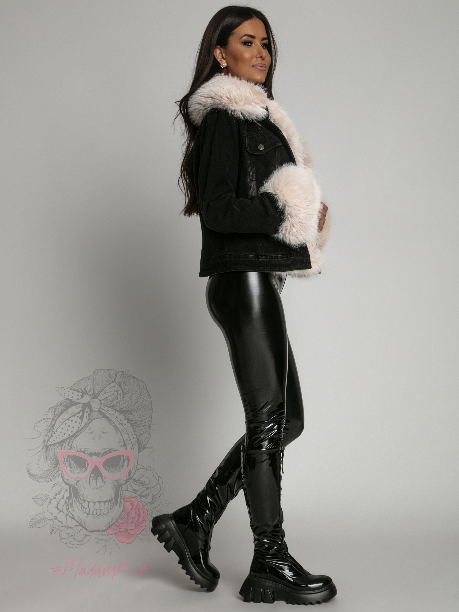 Legginsy lateksowe Higo czarne