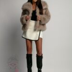 Kurtka futrzana Wolero cappuccino