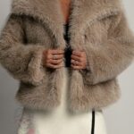 Kurtka futrzana Wolero cappuccino