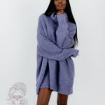 Sweter golf oversize Haat Lawendowy