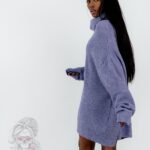 Sweter golf oversize Haat Lawendowy