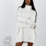 Sweter golf oversize Haat Biały