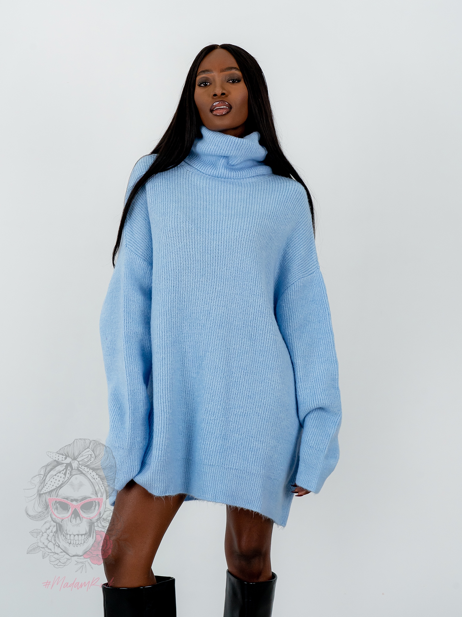 Sweter golf oversize Haat Smerfowy