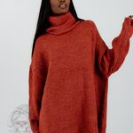 Sweter golf oversize Haat ceglany