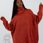 Sweter golf oversize Haat ceglany