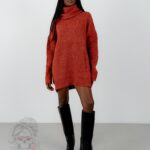 Sweter golf oversize Haat ceglany