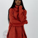 Sweter golf oversize Haat ceglany