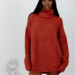 Sweter golf oversize Haat ceglany