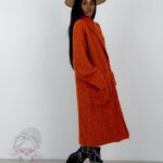 Kardigan premium Otto pomarańczowy