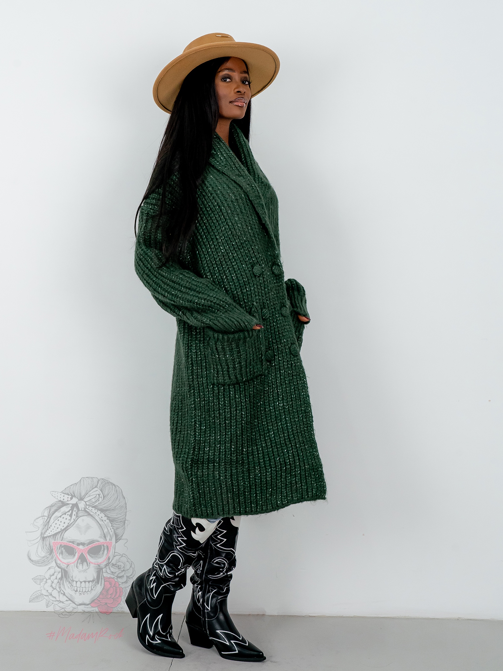 Kardigan premium Otto zielony